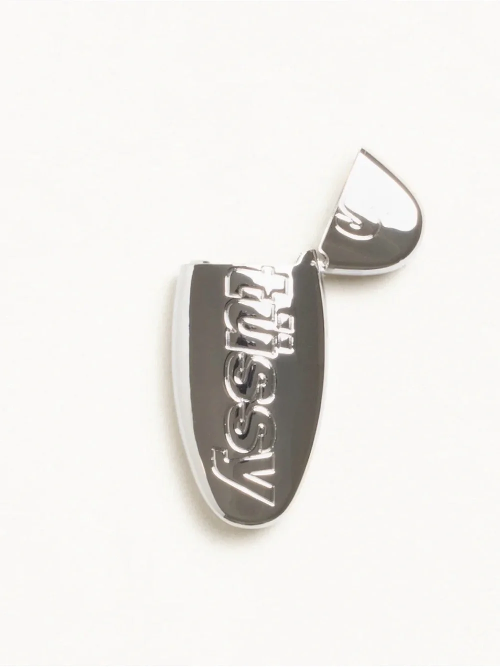 Stussy Chrome Logo Capsule Pendant - Silver